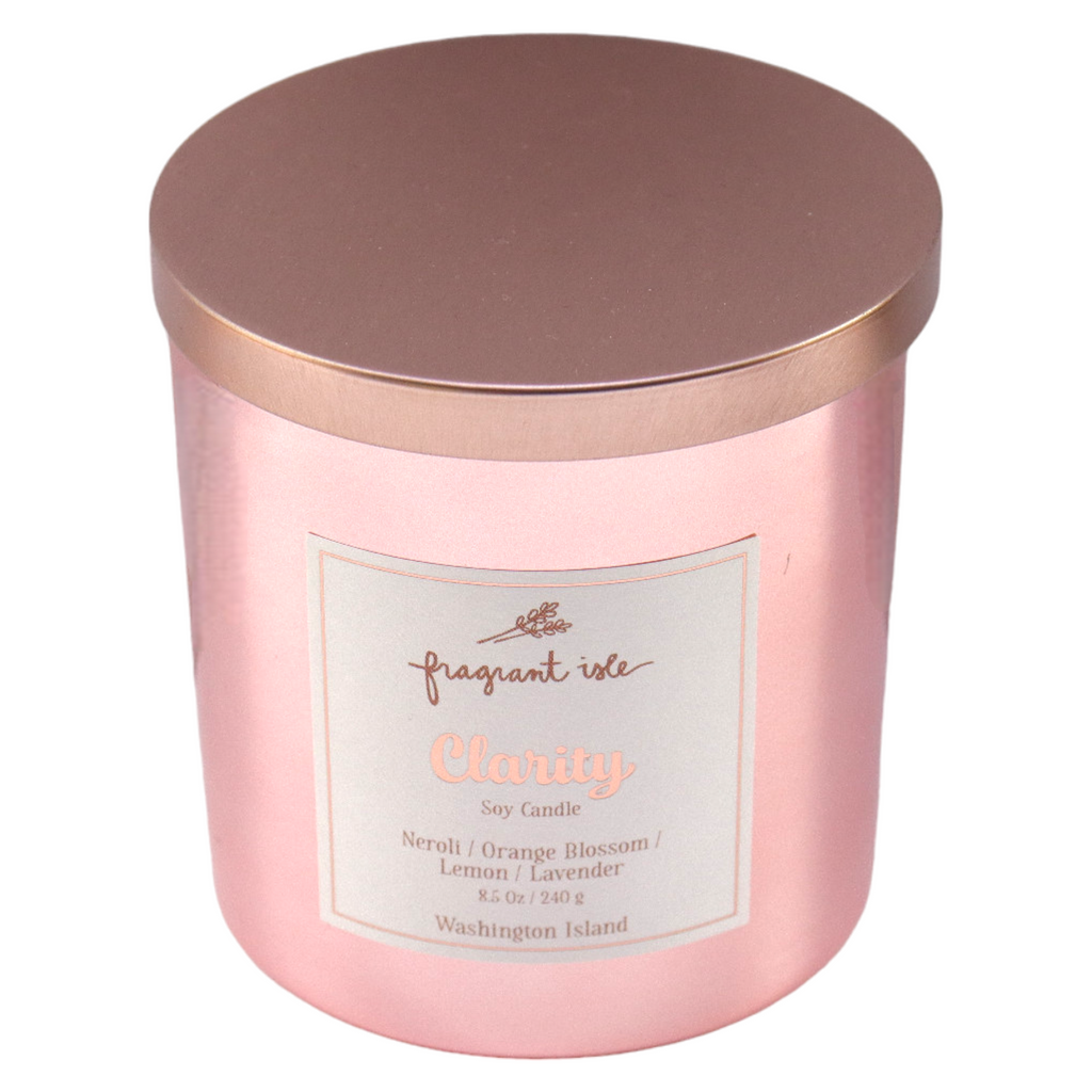 Clarity 8.5oz Candle – Fragrant Isle Lavender Farm & Shop