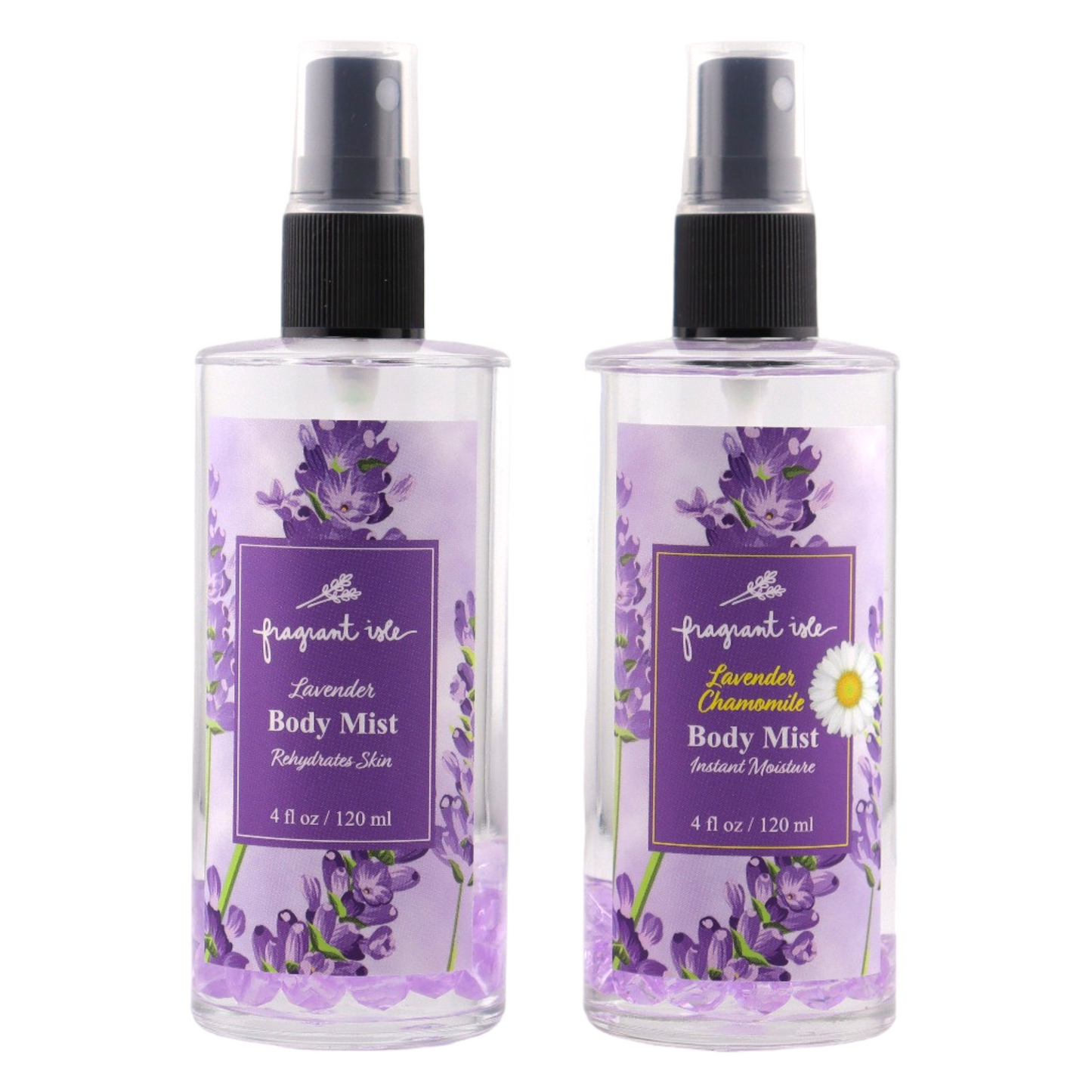Lavender Body Mist w/ Crystal - 4 oz