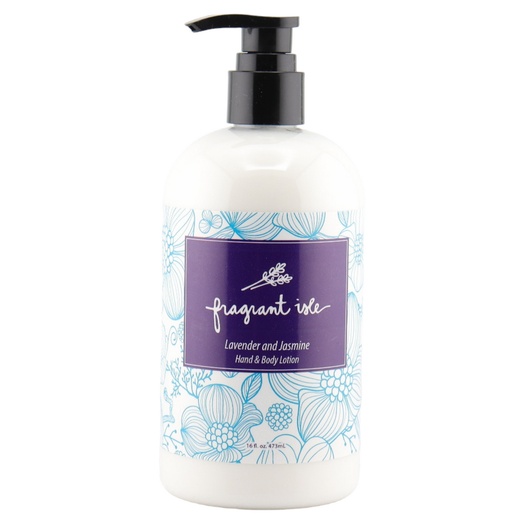 Lavender Jasmine Hand & Body Lotion - 16 oz – Fragrant Isle