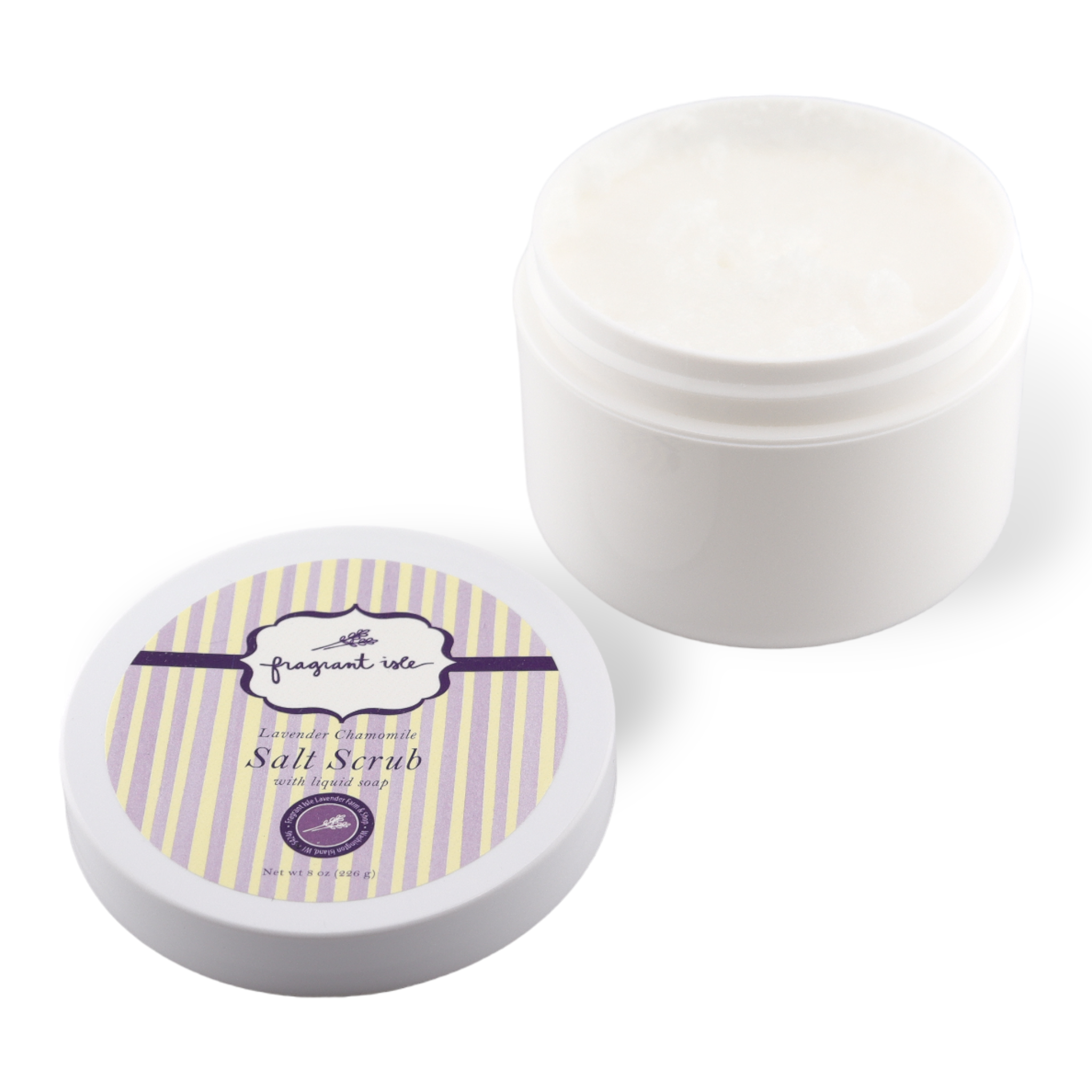 Lavender Chamomile Salt Scrub -  8OZ