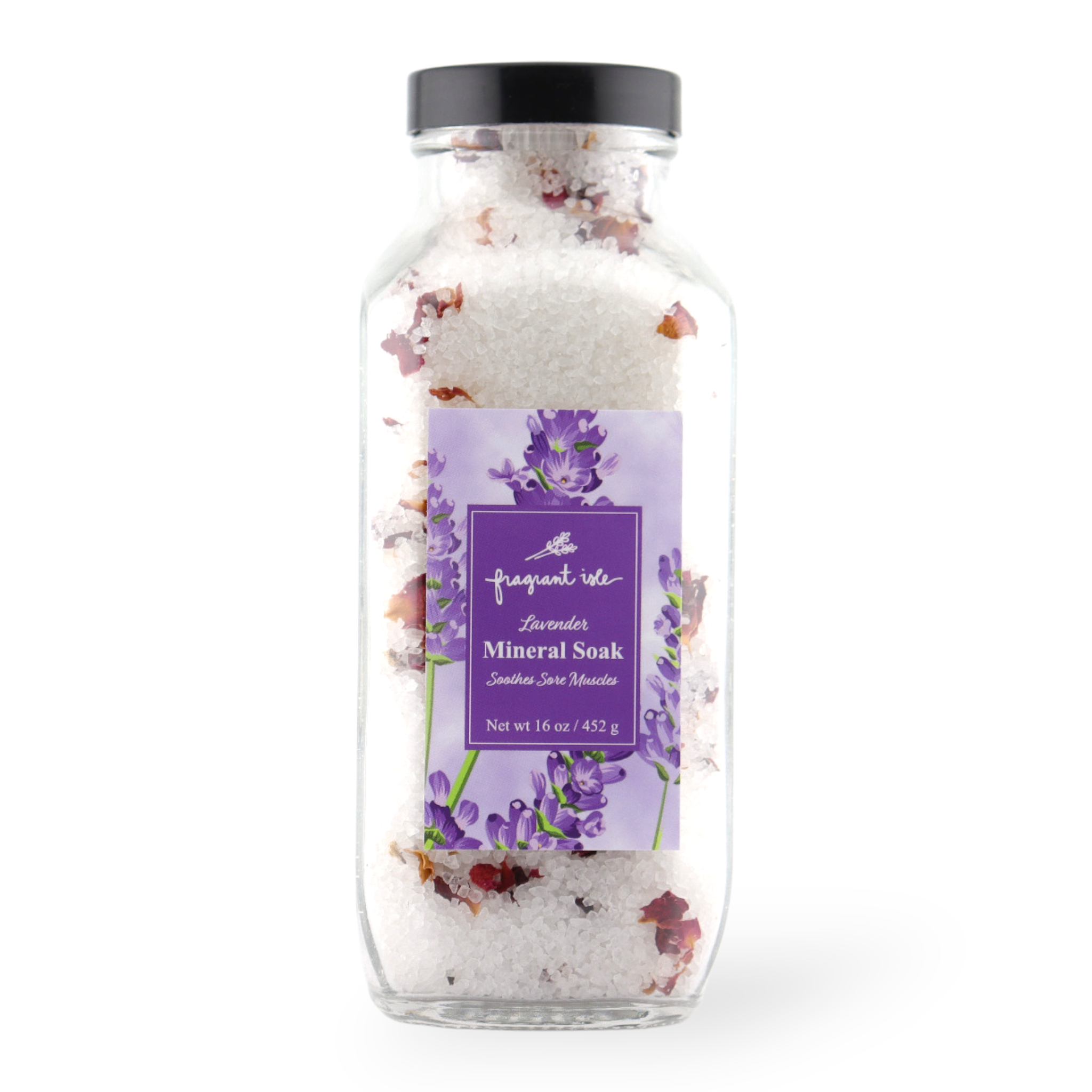 Lavender Mineral Soak - 16 oz