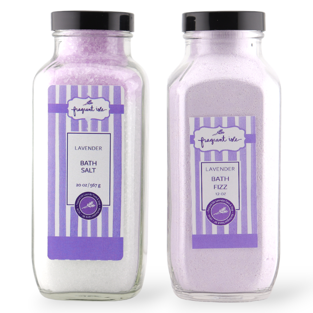  Fizz & Bubble Bath Fizzy Milkshake with Vitamin E, Avocado  Oil, Epsom Salt & More - 12 Small Bath Bombs & Loofah Set - Lavender Fields  : Beauty & Personal Care