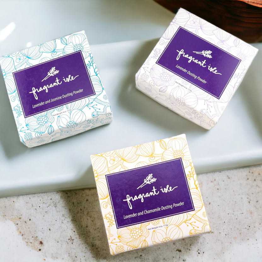 Lavender Dusting Powder 4 oz Fragrant Isle Lavender Farm & Shop