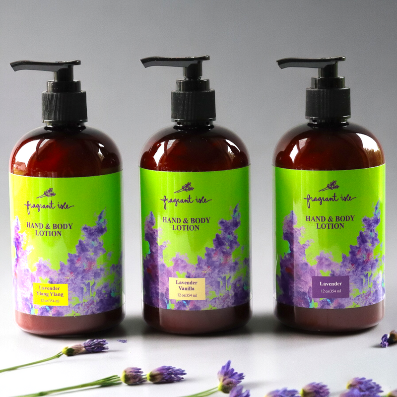 lavender and cotton flower lotion Lavender Vanilla Hand and Body Lotion -12oz