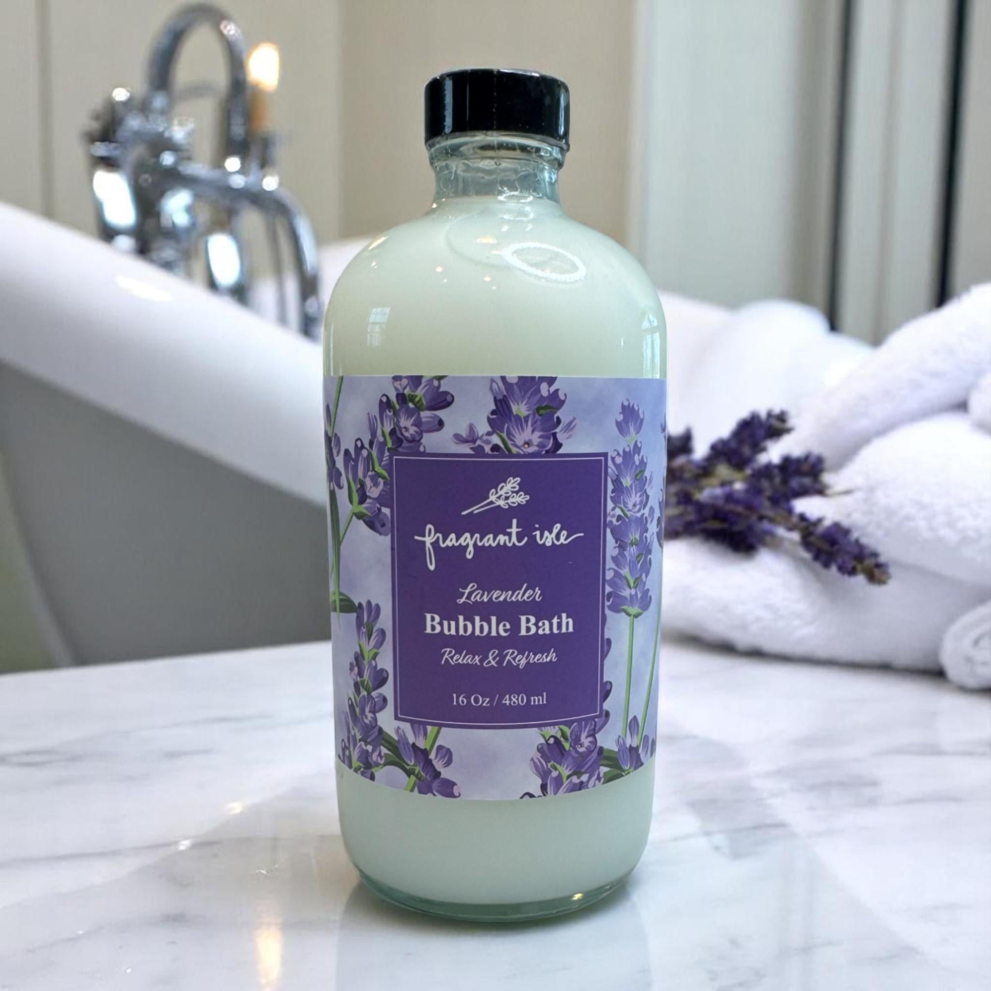 Lavender Bubble Bath - 16 oz – Fragrant Isle Lavender Farm & Shop