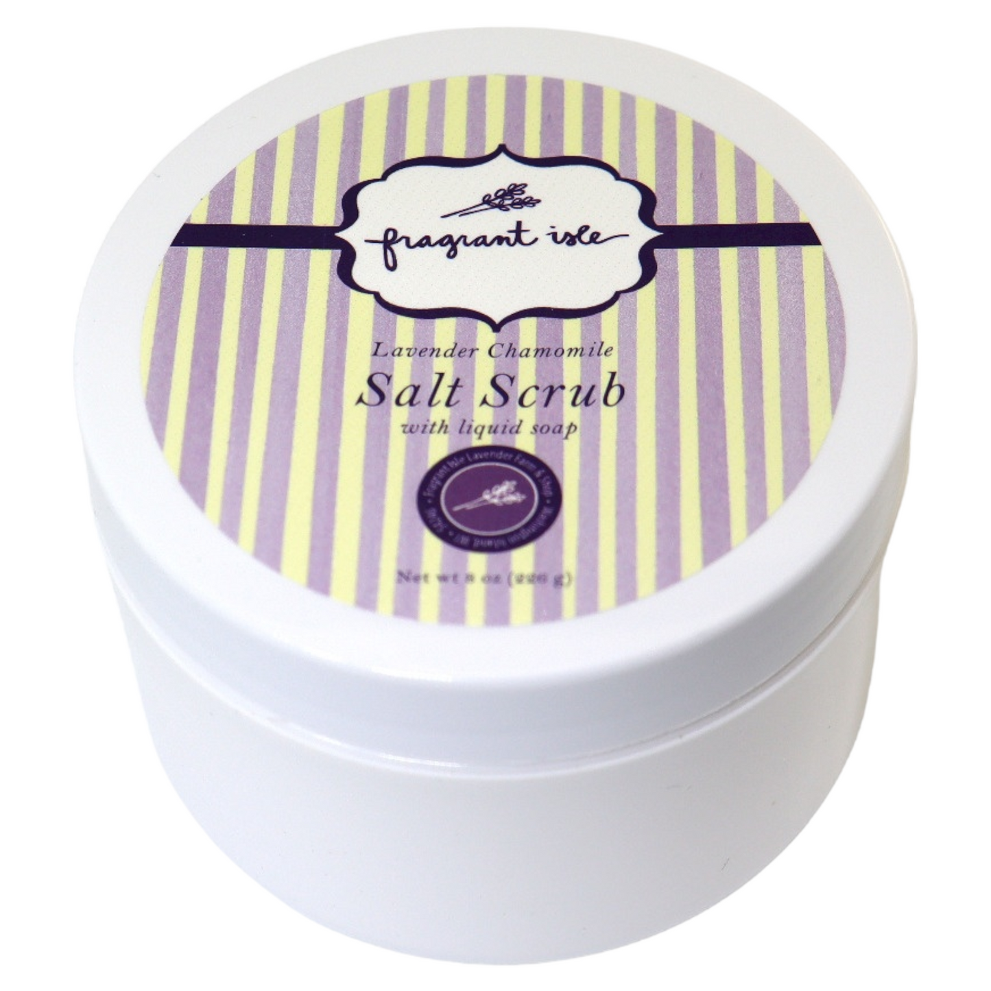Lavender Chamomile Salt Scrub -  8OZ