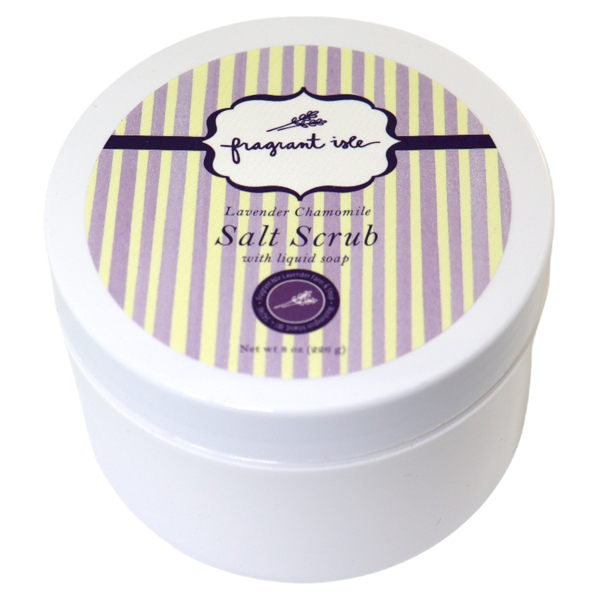 Lavender Chamomile Salt Scrub -  8OZ