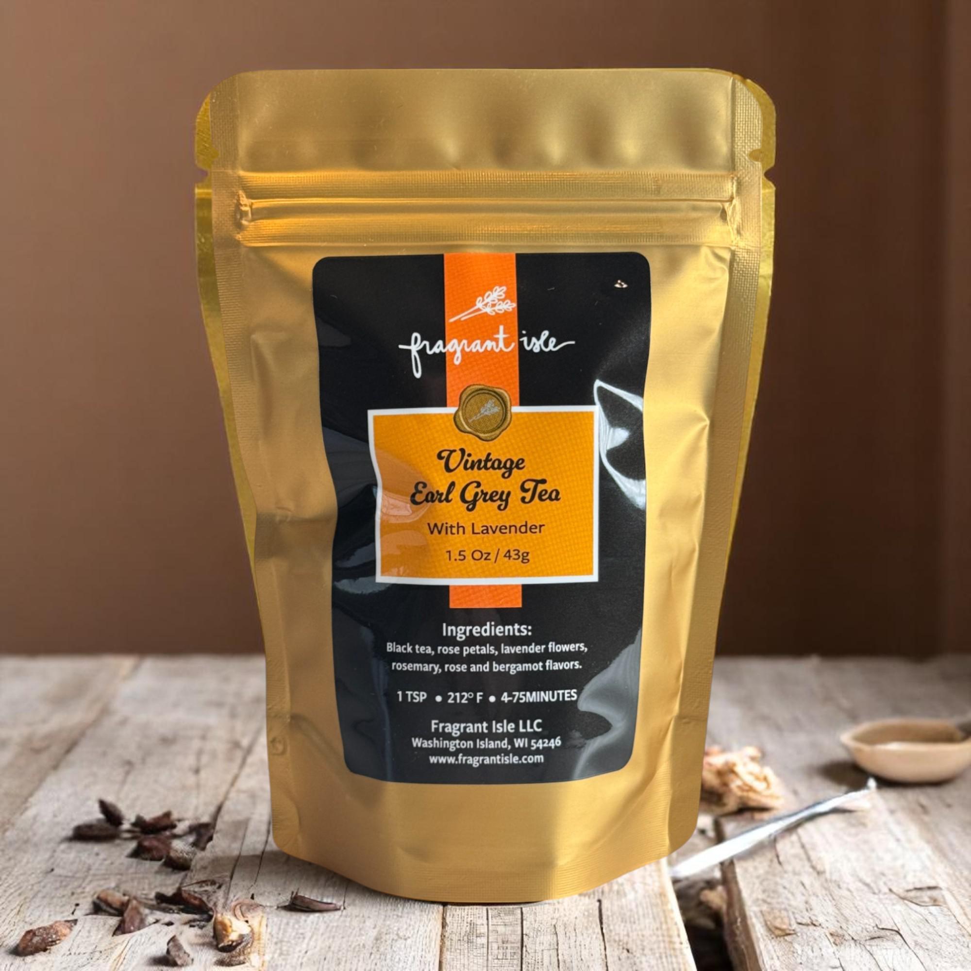 Vintage Earl Grey Tea - 1.5 oz – Fragrant Isle Lavender Farm & Shop